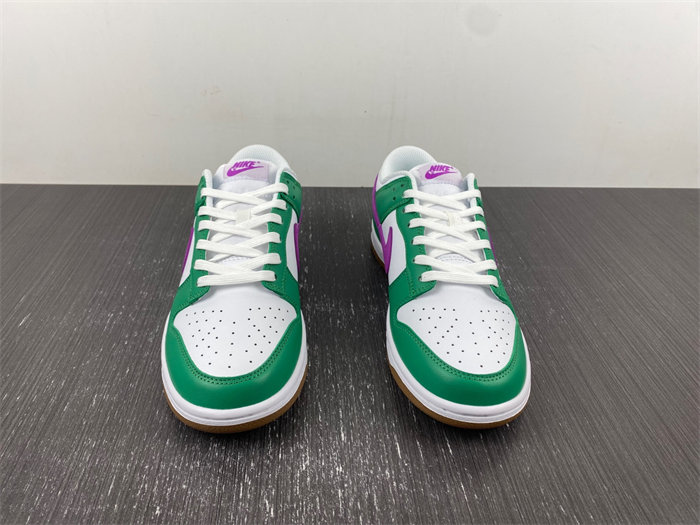 Nike Dunk Low White Stadium Green Fuchsia  FD9922-151