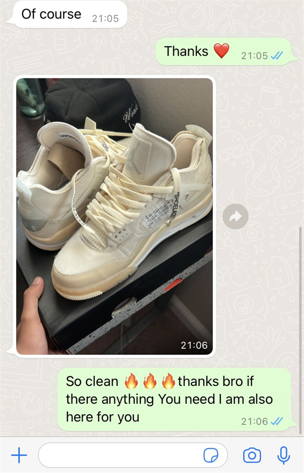 Jordan 4 Retro Off-White Sail  CV9388-100