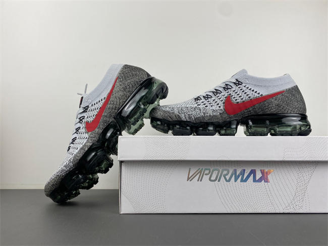 Nike Air VaporMax Platinum Red Black 849558-020